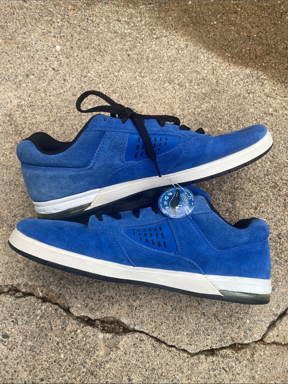 DC Men’s Blue Suede Skate Sneakers